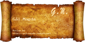 Gál Magda névjegykártya